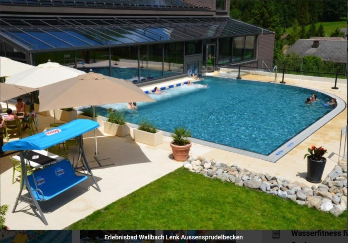 Large Deluxe Studio For 2 - Chalet Lovo Lenk Exterior photo