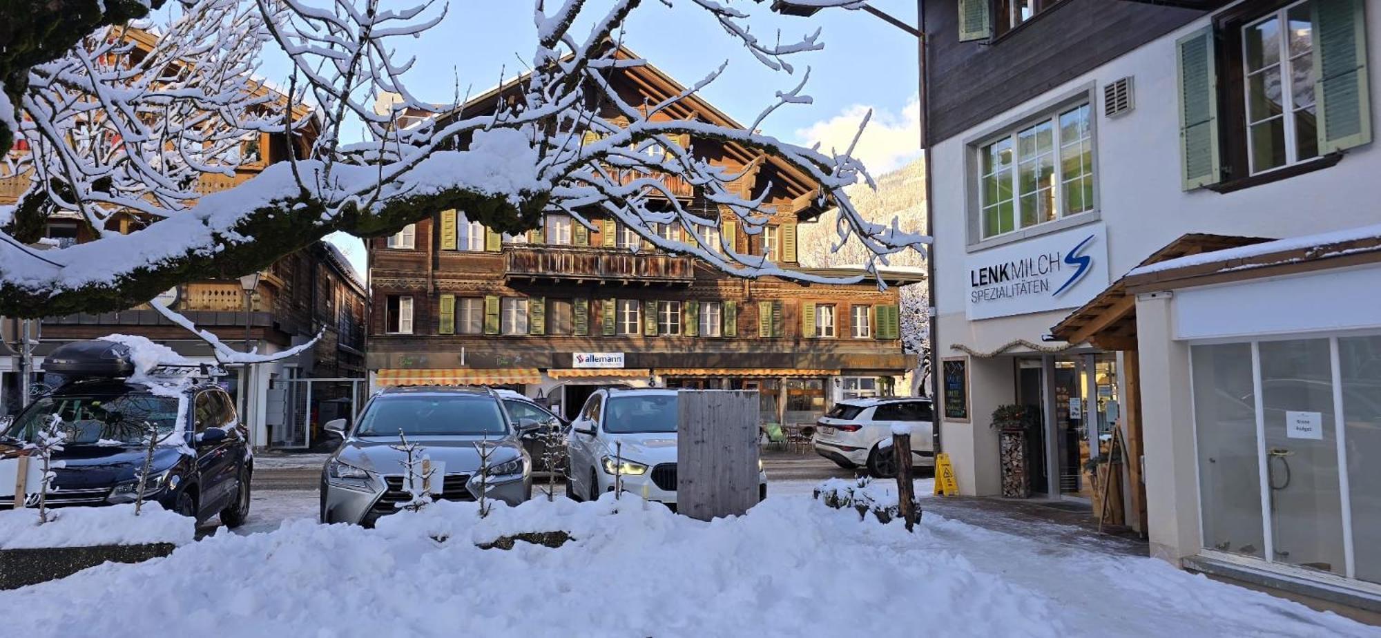Large Deluxe Studio For 2 - Chalet Lovo Lenk Exterior photo